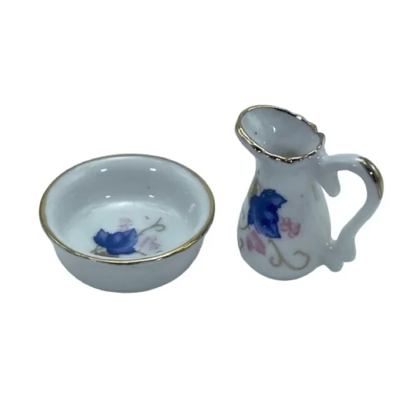 Bassine et cruche " Fleurs "