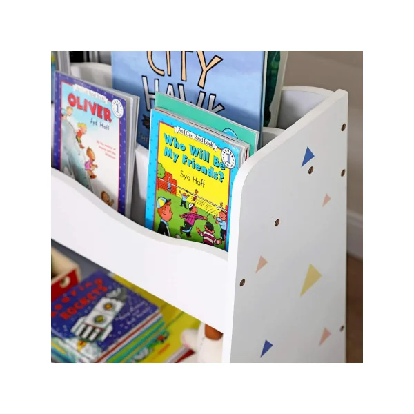 Bibliothèque enfant avec tiroir rangement tiroir coulissant sur roulette 3 niveaux pour les livres
