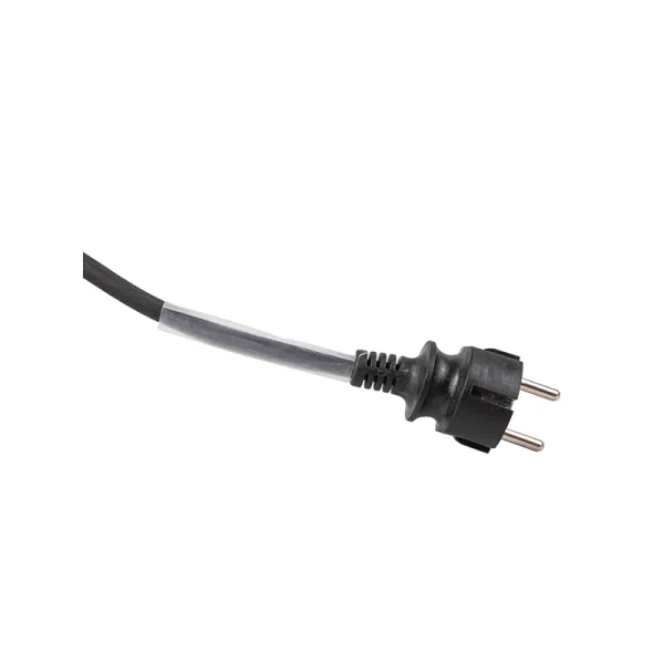 Bloc multiprise 6 emb femelles 2P+T 10/16A plast noir sans inter + cordon 5m