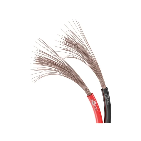 Bobine de 100m de câble haut parleur rouge et noir 2X0.75mm2 éco