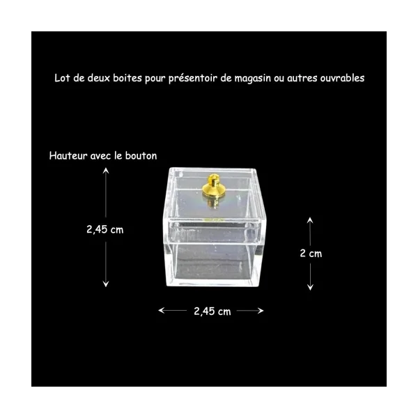 Boites à bonbons pour présentoir de magasin