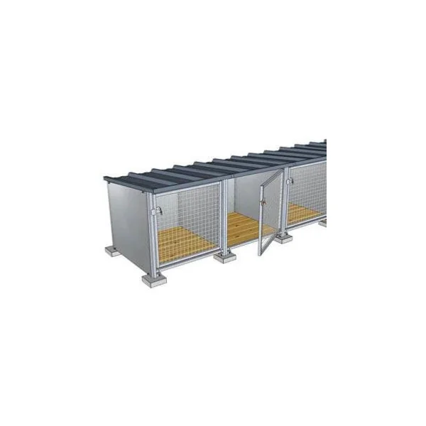 Box d'attente avec toit isolé et plancher module supplémentaire