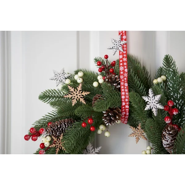 Branche de sapin avec baies et pommes de pin VBS, 4 pc.