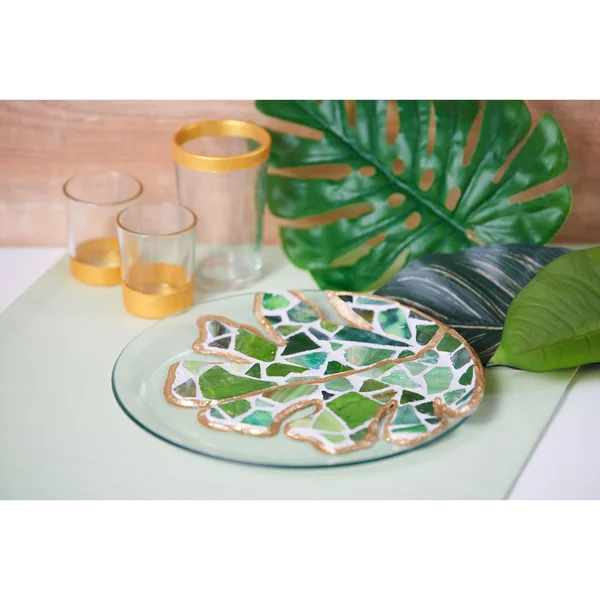 Bris de tesselles de mosaïque en verre, env. 2 kg, épaisseur environ 3 mm