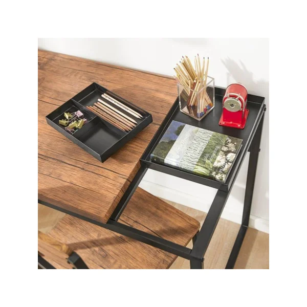 Bureau avec chaise style industriel bureau de travail table informatique