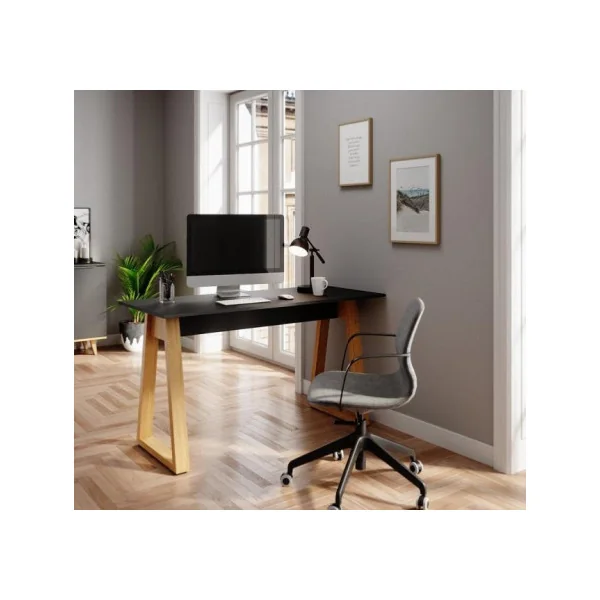 Bureau design anthracite Scandi table de bureau moderne bureau informatique