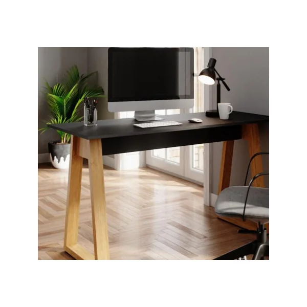 Bureau design anthracite Scandi table de bureau moderne bureau informatique