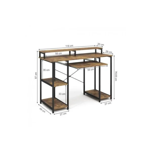 Bureau multimédia bureau industriel Loft bureau ordinateur multimédia