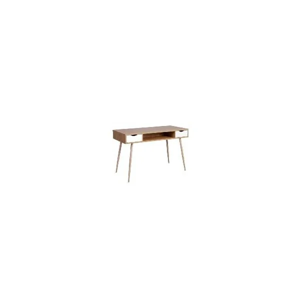 Bureau scandinave avec trois rangements bureau moderne 2 tiroirs
