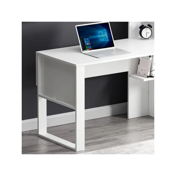 Bureau tendance blanc bureau ordinateur bureau avec rangement