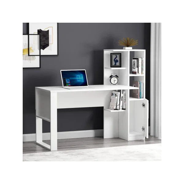 Bureau tendance blanc bureau ordinateur bureau avec rangement