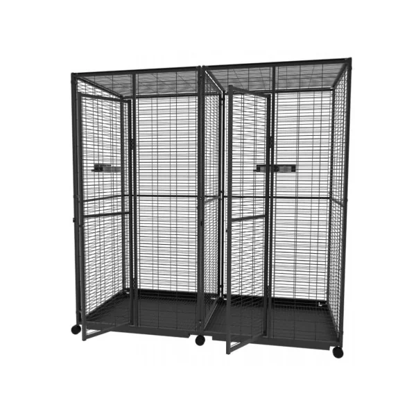 Cage perroquet double 2x1x2 m