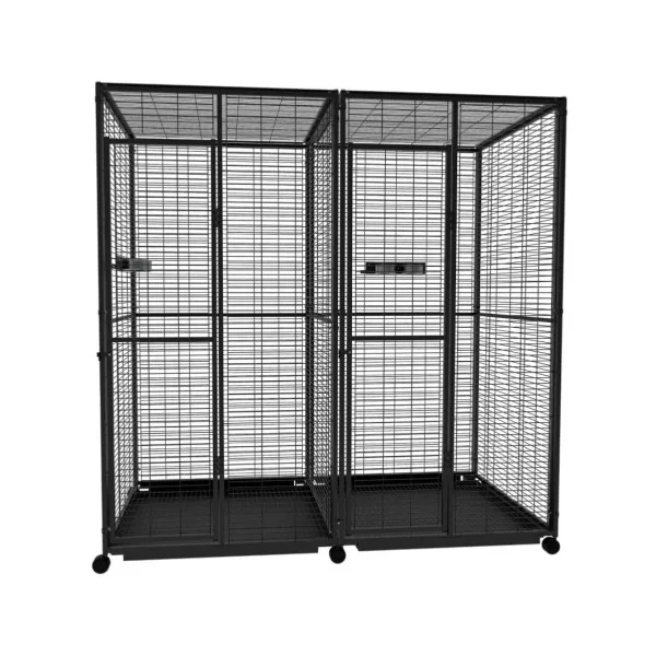Cage perroquet double 2x1x2 m
