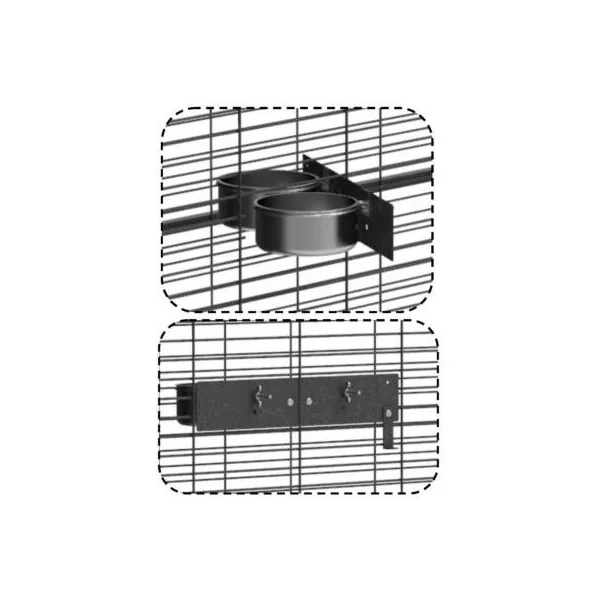 Cage perroquet double 2x1x2 m