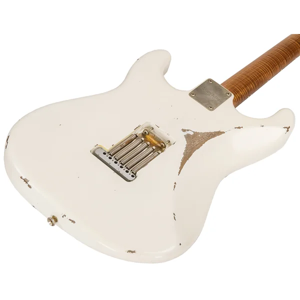California Classic XSC-1 Alder - heavy aging vintage white