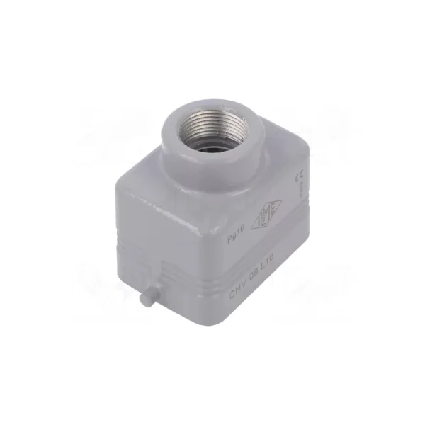 Capot à sortie droite arrière P13.5 pour connecteur Type Harting 6 pôles