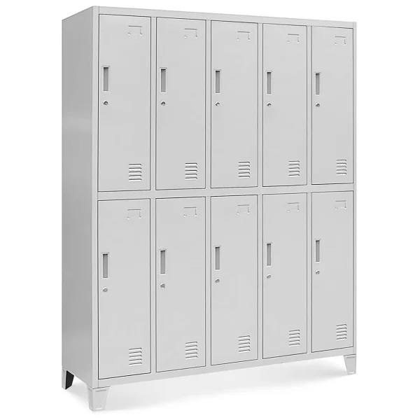 Casier vestiaire armoire en acier x10 casier professionnel Vestiaire professionnel 10 cases