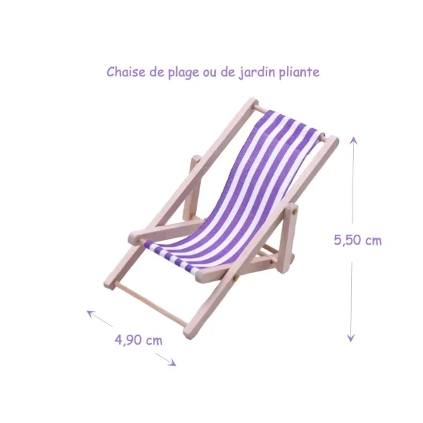 Chaise de jardin ou de plage pliable