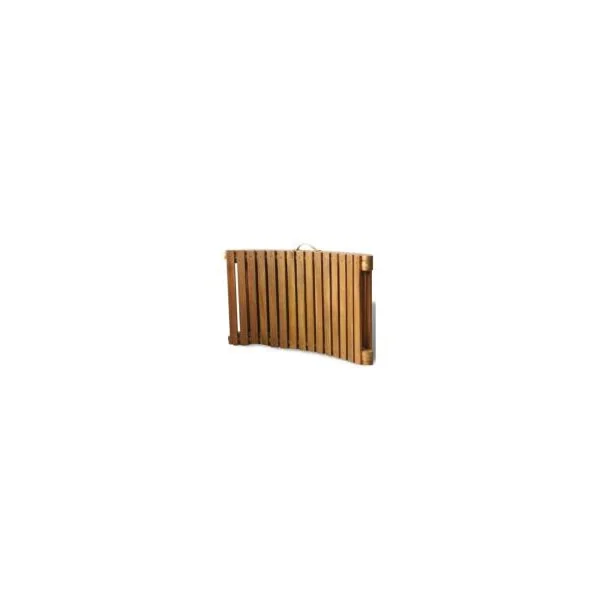 Chaise longue bois d'acacia massif pliable et transportable avec coussin écru Bain de soleil transat jardin transat extérieur ch