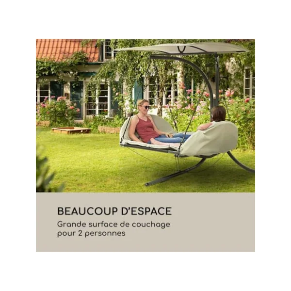 Chaise longue de jardin suspendue avec coussin chaise longue de jardin suspendue autoportante
