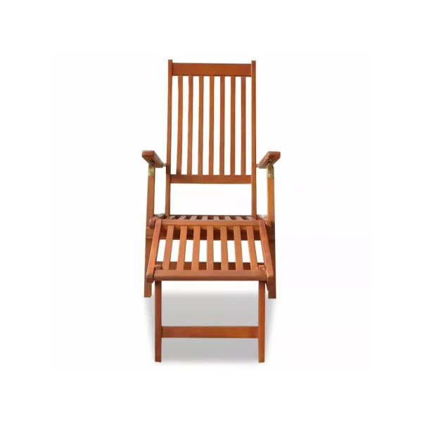 Chaise longue en bois d'acacia massif Bain de soleil transat jardin transat extérieur chaise longue jardin