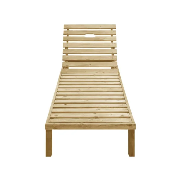 Chaise longue en pin massif Bain de soleil transat jardin transat extérieur chaise longue jardin
