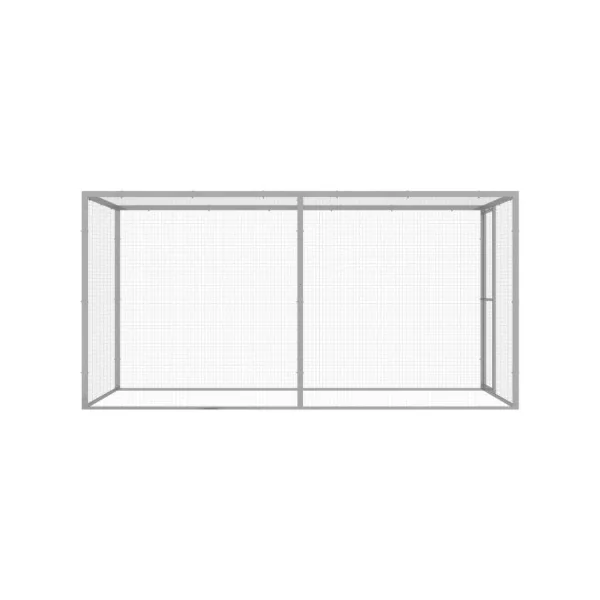 Chatière cage chat galvanisé 3x1,5x1,5 m