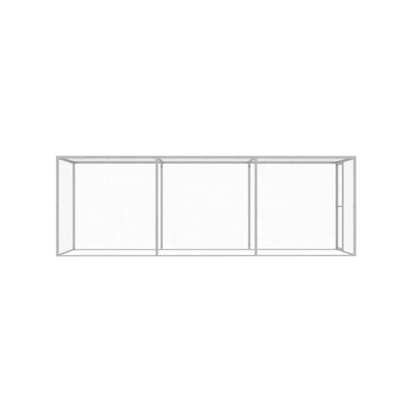 Chatière cage chat galvanisé 4,5x1,5x1,5 m