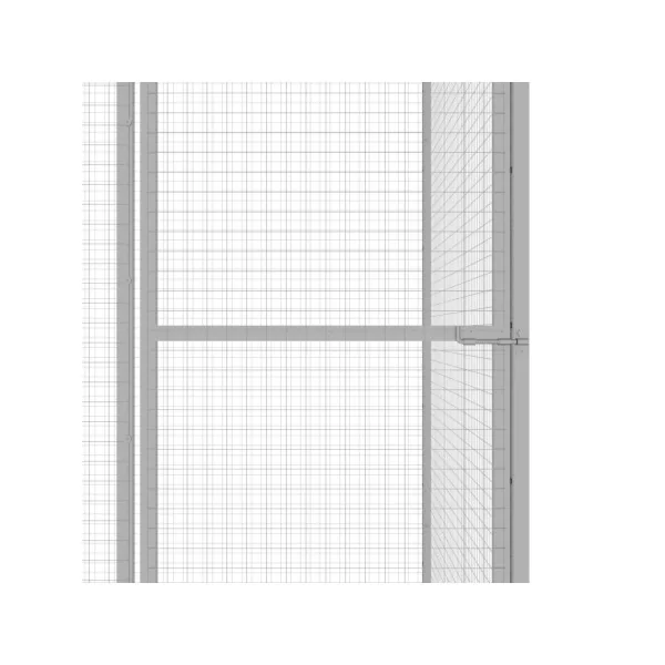 Chatière cage chat galvanisé 4,5x1,5x1,5 m