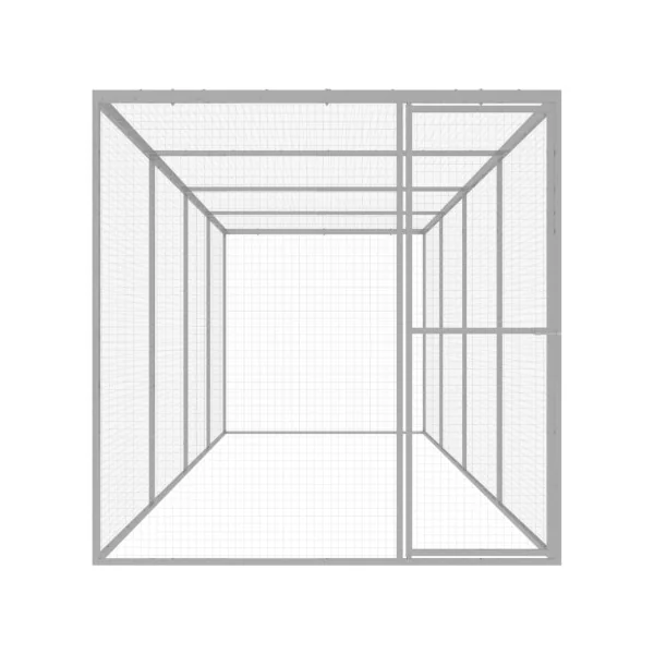 Chatière cage chat galvanisé 6x1,5x1,5 m