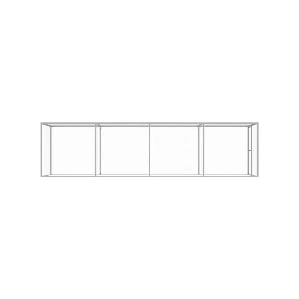 Chatière cage chat galvanisé 6x1,5x1,5 m