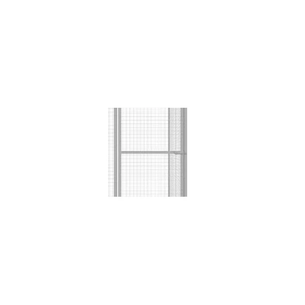 Chatière cage chat galvanisé 6x1,5x1,5 m