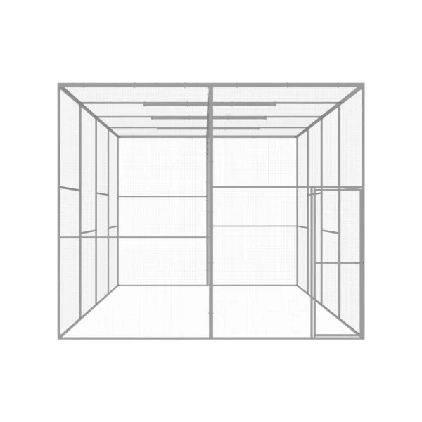 Chatière cage chat galvanisé 6x3x2,5 m