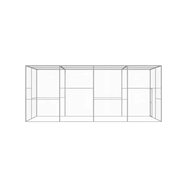 Chatière cage chat galvanisé 6x3x2,5 m