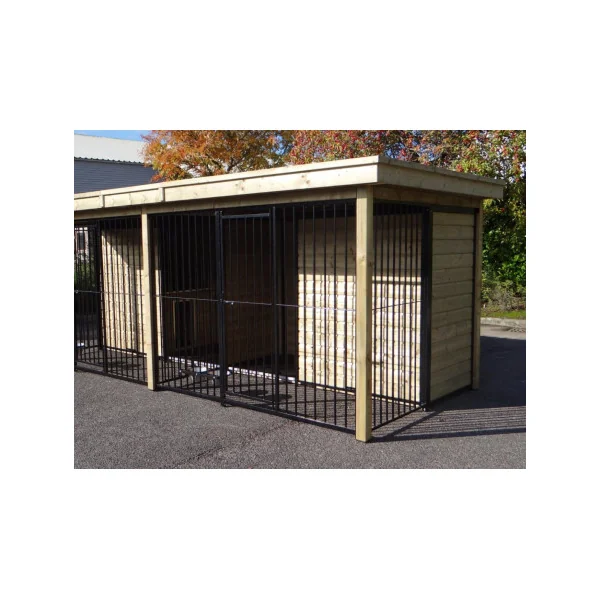 Chenil 4 boxs + 4 niches toiture complète