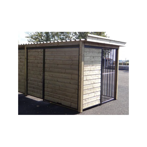 Chenil 4 boxs + 4 niches toiture complète