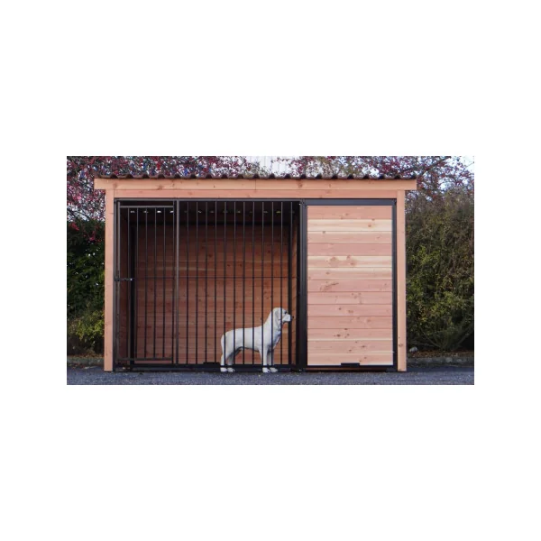 Chenil en douglas 3x2m avec toiture