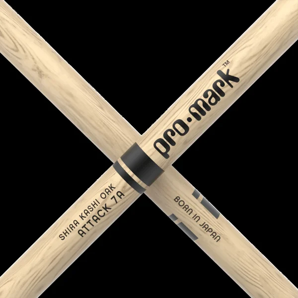 Classic Attack 7A Shira Kashi Oak Drumstick, Oval Wood Tip