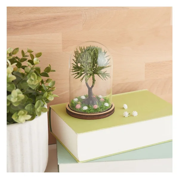 Cloche en verre avec socle VBS, remplissable