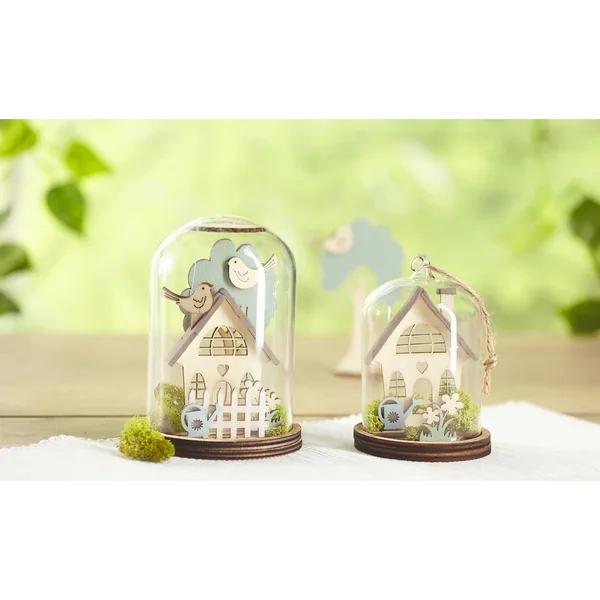 Cloche en verre avec socle VBS, remplissable