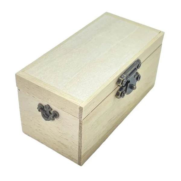 Coffre / Malle ouvrant en bois