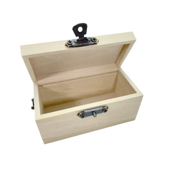 Coffre / Malle ouvrant en bois