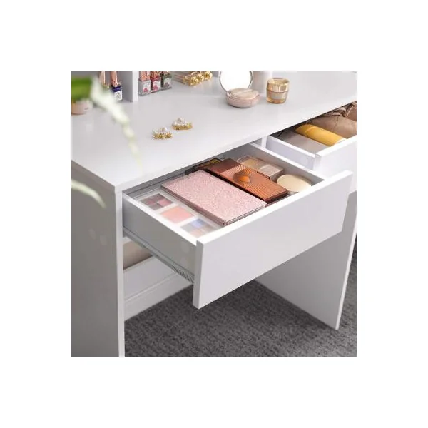Coiffeuse table maquillage blanche avec miroir Coiffeuse moderne Coiffeuse maquillage Coiffeuse femme