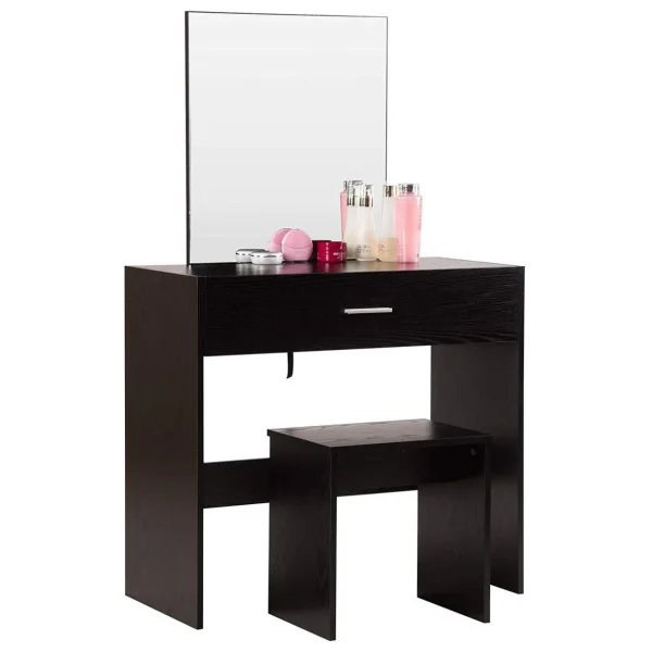 Coiffeuse table maquillage + tabouret + miroir Coiffeuse moderne Coiffeuse maquillage Coiffeuse femme Coiffeuse chambre