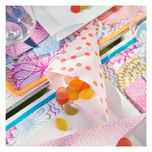 Cornets « Pastel Hot Foil », set de 15, 170 x 170 mm, papier