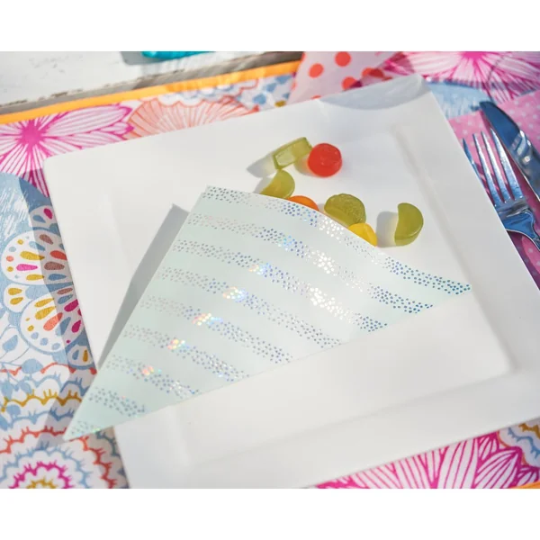 Cornets « Pastel Hot Foil », set de 15, 170 x 170 mm, papier