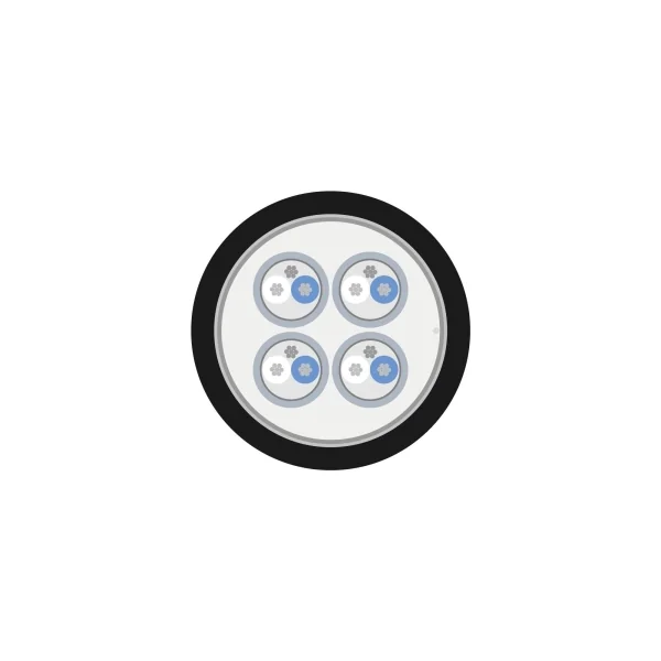 Câble Multipaire SC-Mistral MCF Noir 4 paires Sommer 2 x 0,22 mm² vendu au m