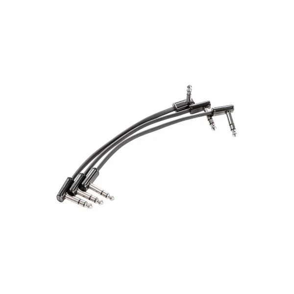 Câble MXR Patch Slim Jack TRS 15cm, pack de 3