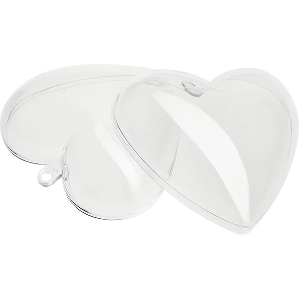 Cœurs en acrylique, pack de 6, 6 cm