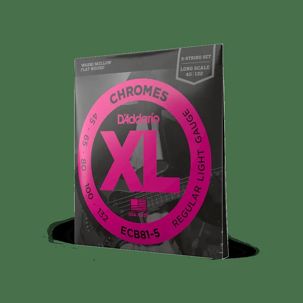 D'Addario ECB81-5 Chromes Regular Light 045-132